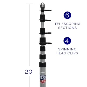 20' TELESCOPIC FLAGPOLE - Image 2