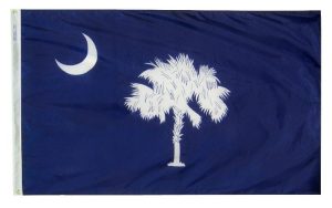 SOUTH CAROLINA AND US FLAG - 2' X 3' (You get both Flags for $25)