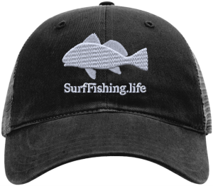 BLACK DRUM ALL DAY SURF FISHING CAP - Black
