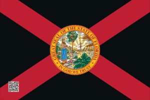 FLA AND POMPANO FLAG (A different image on each side)12"x18"