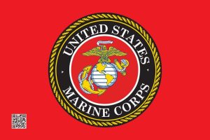 MARINES FLAG 2'x3' SINGLE SIDED