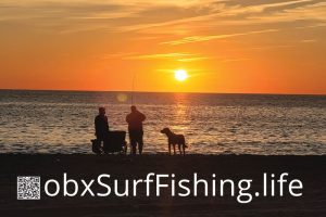 OBX CAPE LOOKOUT SUNSET FLAG 12" X 18" DOUBLE SIDED FLAG