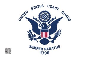 COAST GAURD FLAG 2'x3' SINGLE SIDED
