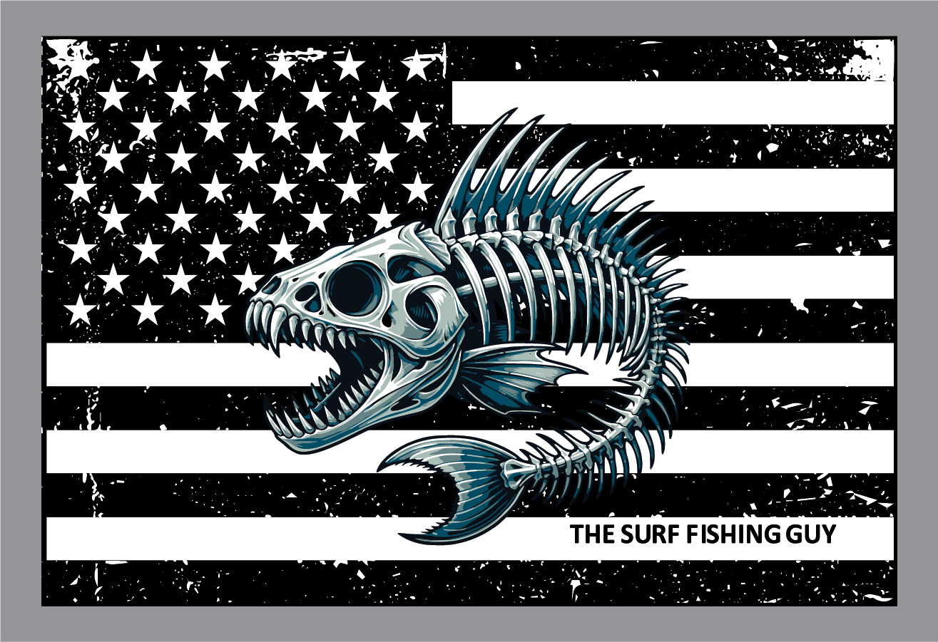 SKELETON FISH WITH FLG