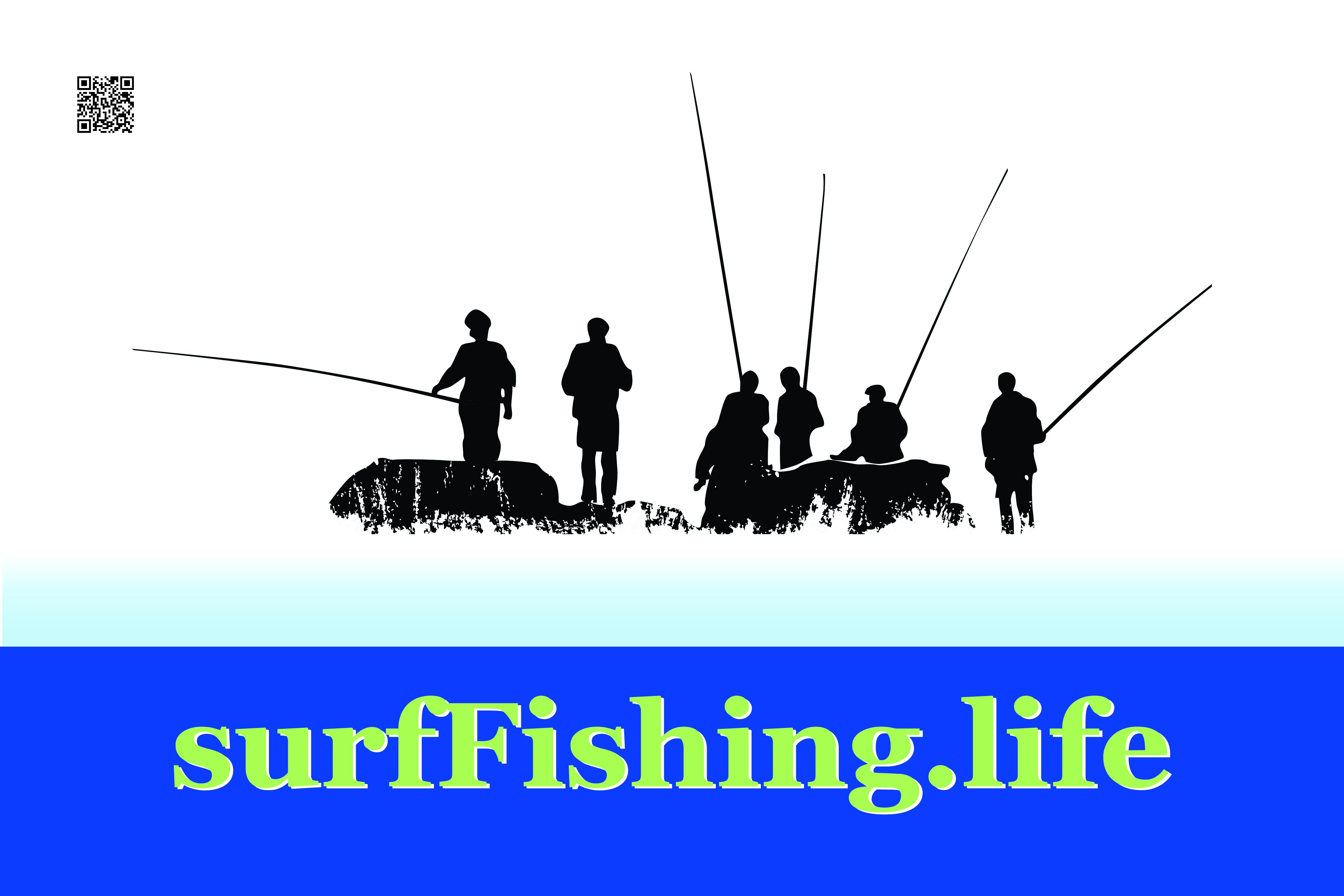 SURF FISHING LIFE  2 X 3FT SINGLE SIDED FLAG