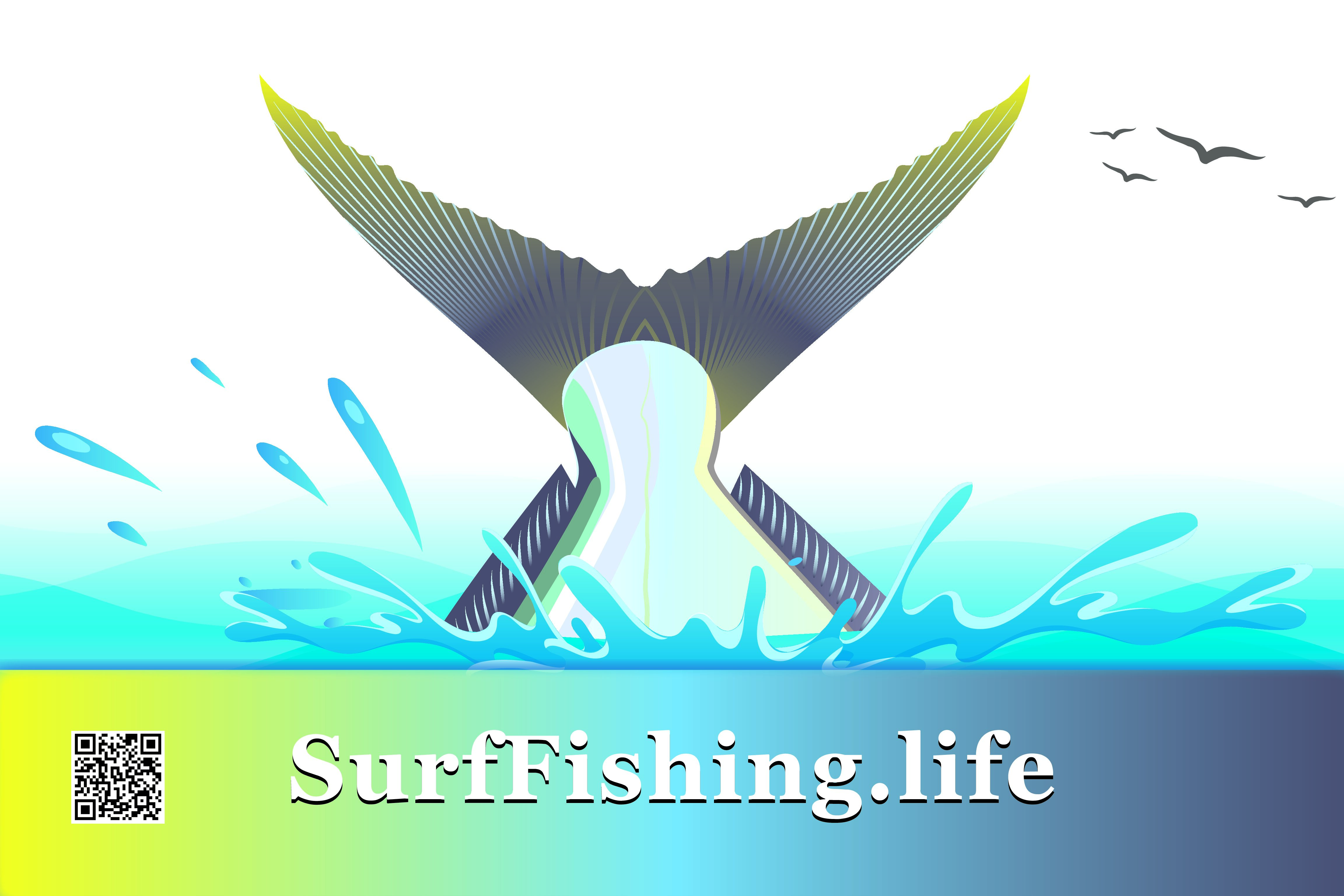 POMPANO TAIL SPLASHING 2 X 3FT SINGLE SIDED FLAG