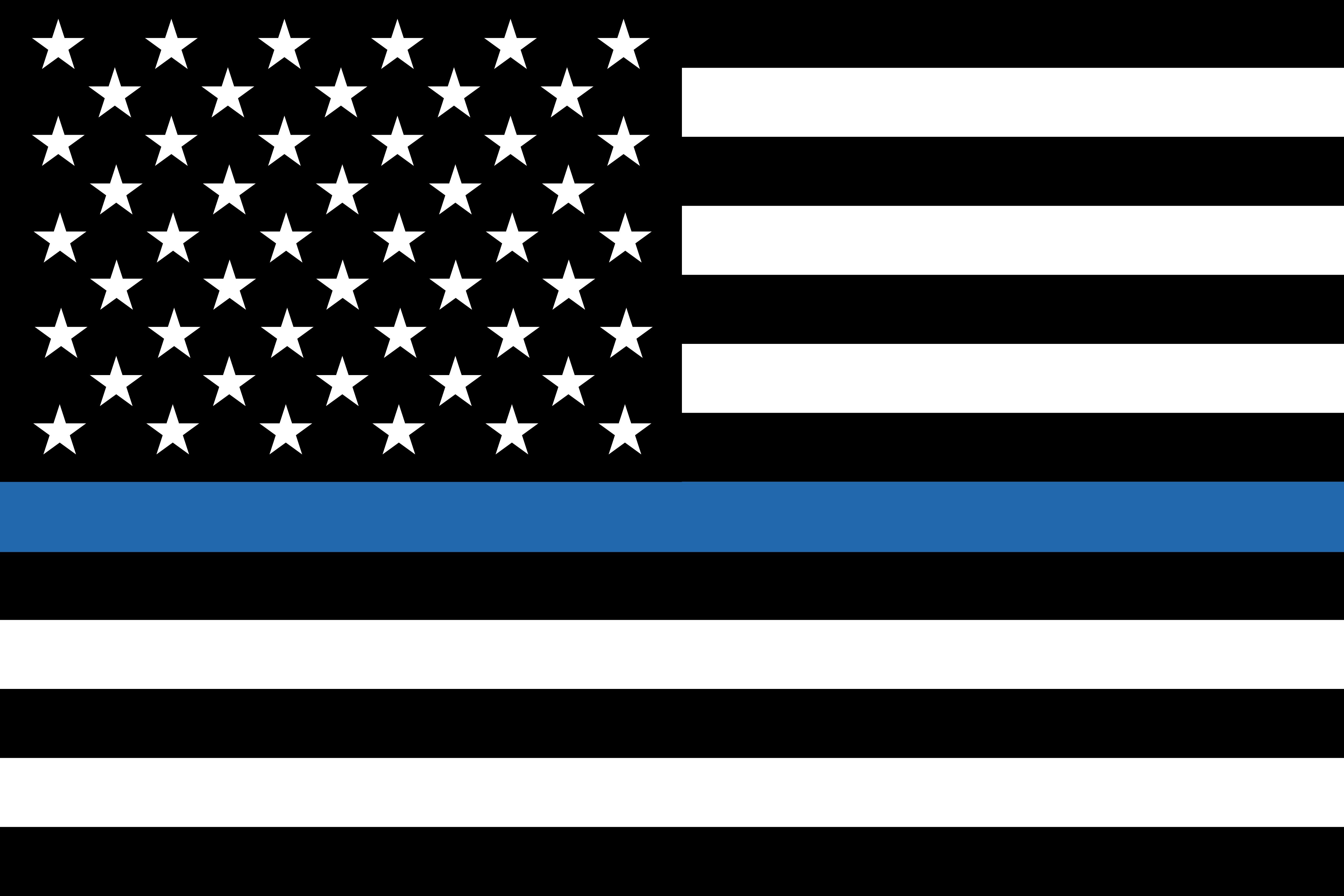 FALLEN POLICEMEN IN THE LINE OF DUTY FLAG