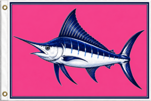 Pink Blue Marlin Flag | Tournament Series™