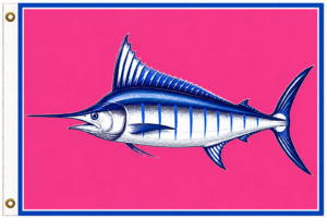 Pink White Marlin Flag | Tournament Series™