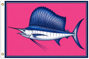 Pink Sailfish Flag | Tournament Series™
