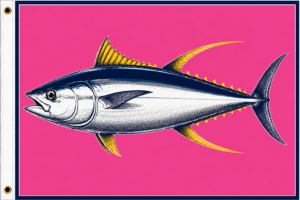 Pink Yellowfin Tuna Flag | Tournament Series™